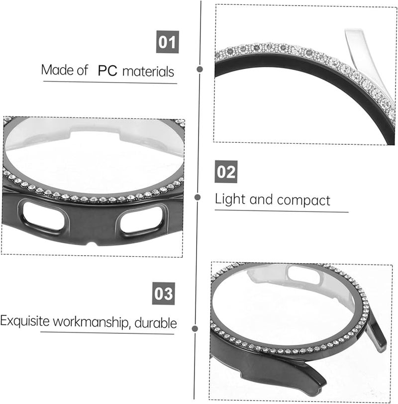 Uonlytech 2 Pack Full Coverage Watch Case Protector Easy Installation Scratch Impact Resistant - Image 2